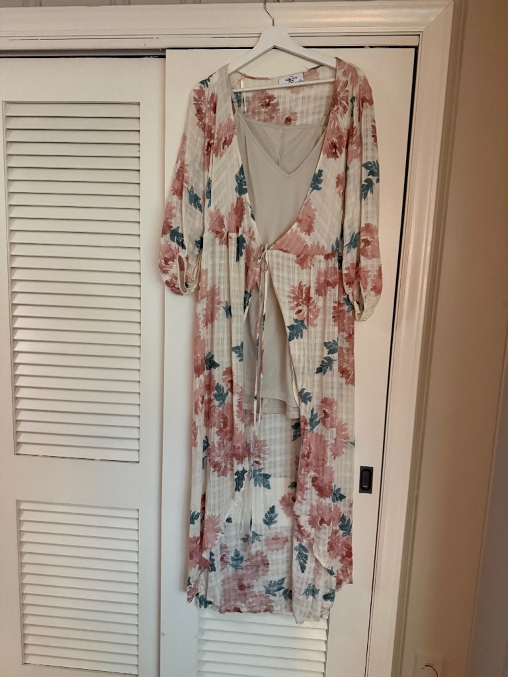 Tank dress with cover up